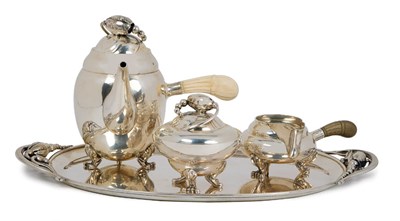 Lot 1244 - Georg Jensen Sterling Silver and Ivory...