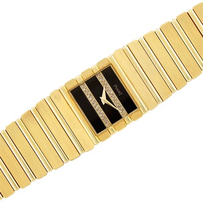 Lot 161 - Gold and Diamond 'Polo' Wristwatch, Piaget