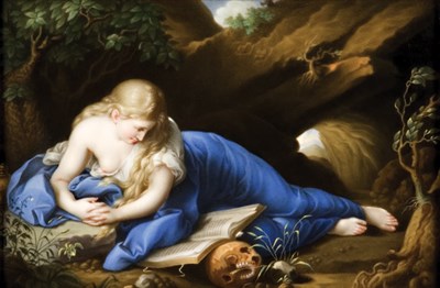 Lot 1369 - Framed KPM Painted Porcelain Plaque...