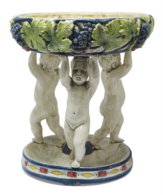 Lot 1611 - Austrian Glazed Ceramic Centerpiece The...