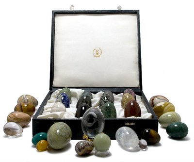 Lot 3242 - Miscellaneous Group of Mineral Eggs Including...