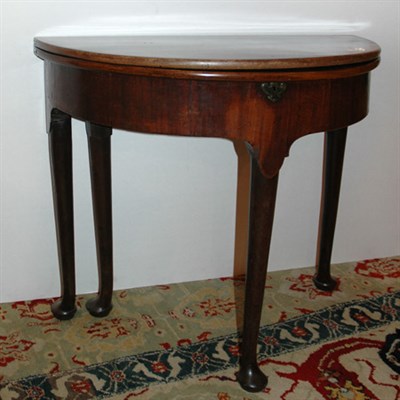 Lot 164 - George II Mahogany Fold-Over Games Table Mid...