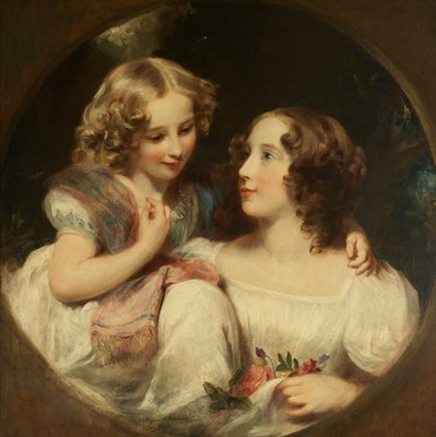 Lot 19 - Manner of Margaret Sarah Carpenter Two Sisters...