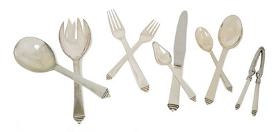 Lot 1251 - Georg Jensen Sterling Silver Flatware Service...
