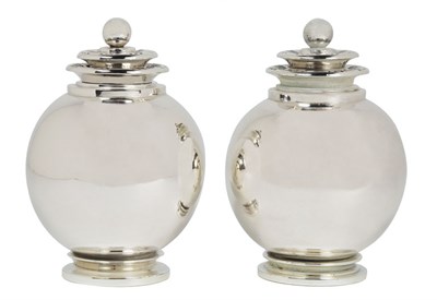 Lot 1277 - Companion Pair of Georg Jensen Sterling Silver...