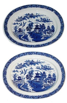 Lot 3685 - Pair of Royal Worcester Blue and White...