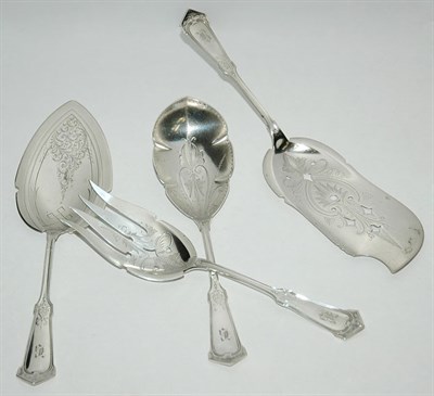 Lot 3663 - Four Wood & Hughes Sterling Silver Serving...