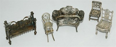 Lot 3562 - Group of Six Sterling Silver and Silver Plated...