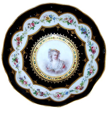 Lot 3541 - Continental Floral and Gilt Decorated Cobalt...