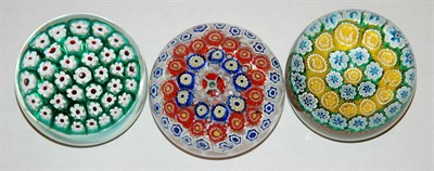 Lot 3550 - Three Glass Paperweights