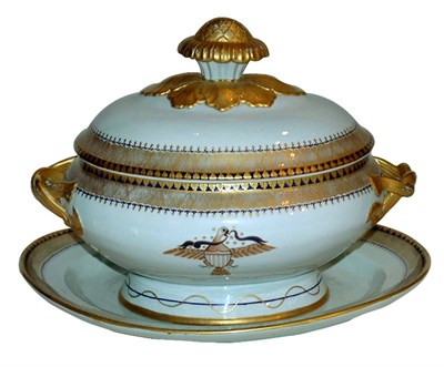 Lot 3611 - Mottahedeh Porcelain Soup Tureen