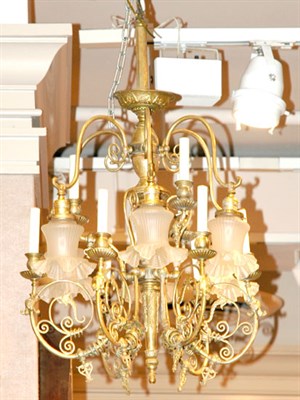 Lot 3389 - Neoclassical Style Gilt-Metal and Frosted...