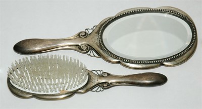 Lot 3599 - Georg Jensen Sterling Silver Hairbrush and...
