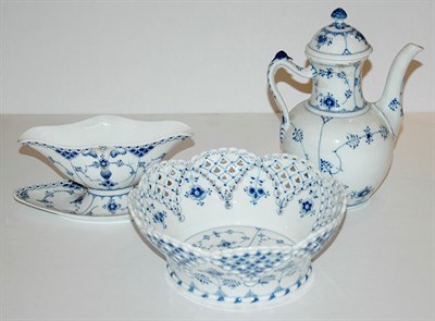 Lot 3538 - Three Royal Copenhagen Porcelain Table...