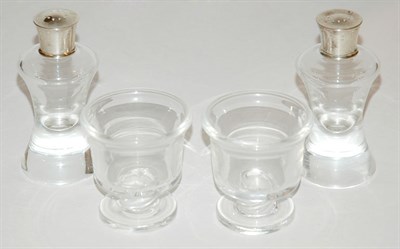 Lot 3691 - Pair of Steuben Glass Miniature Vases;...