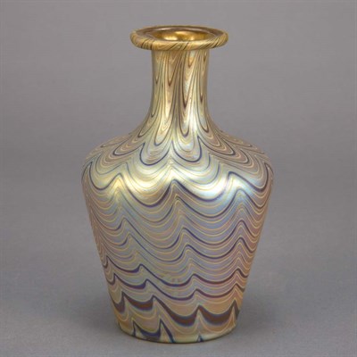 Lot 621 - Loetz Glass Bud Vase Circa 1900 Of tapering...