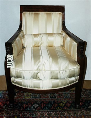 Lot 274 - Empire Mahogany Bergere Circa 1810 The the...