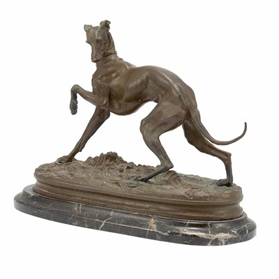 Lot 261 - Bronze Figure of a Whippet After a model by...