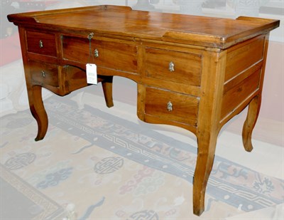 Lot 530 - Provincial Louis XV Style Fruitwood Desk 19th...