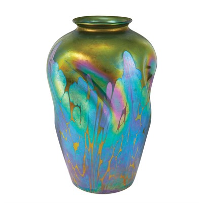 Lot 597 - Unsigned Loetz Glass Papillon Vase Circa 1900...