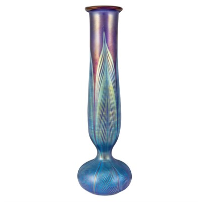Lot 588 - Loetz Glass Vase Circa 1900 Of floriform, with...