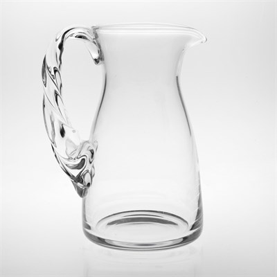 Lot 1554 - Lalique Glass Pitcher Modern With a braided...