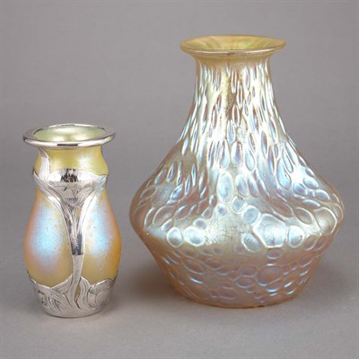 Lot 614 - Unsigned Loetz Glass Diaspora Bud Vase Circa...