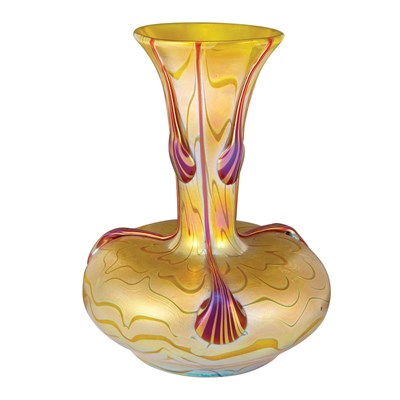 Lot 620 - Loetz Glass Vase Circa 1900 With a...