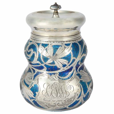 Lot 589 - Unsigned Loetz Meriden Britannia Co. Silver...