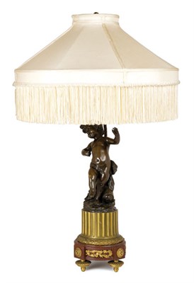 Lot 1462 - Louis XVI Style Gilt and Patinated-Bronze...