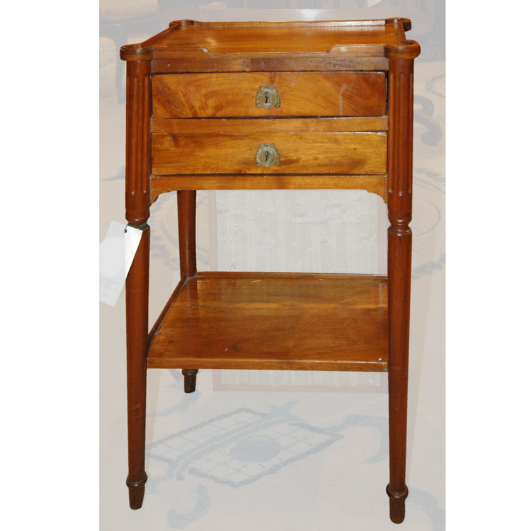 Lot 343 - Provincial Louis XVI Walnut Side Table The...