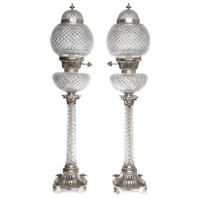Lot 218 - Pair of Russian Silver and Silver Plated Cut...