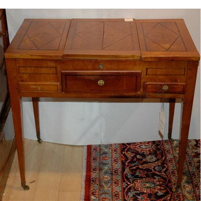 Lot 274 - Provincial Louis XV Style Inlaid Mahogany...