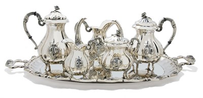 Lot 1222 - Continental Silver Coffee and Tea Service...