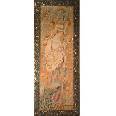 Lot 1563 - Framed English Embroidered Panel 19th Century...