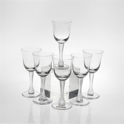 Lot 1550 - Set of Six Lalique Glass Cocktail Glasses...