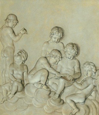 Lot 1001 - Follower of Piat Joseph Sauvage Putti in...