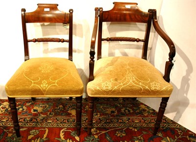 Lot 3340 - Set of Eight of Regency Style Mahogany...
