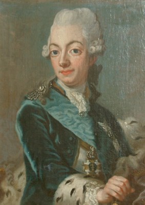 Lot 40 - Continental School 18th Century Portrait of a...