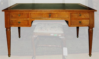 Lot 474A - Louis Philippe Walnut Bureau Plat 19th Century...