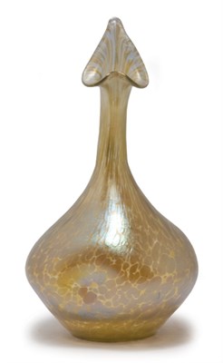 Lot 1528 - Unsigned Loetz Glass Vase Of floriform, in...