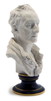 Lot 1292 - Sevres Bisque Porcelain Bust of a Man Modeled...