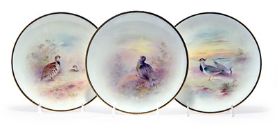 Lot 1299 - Set of Nine Royal Doulton Game Bird Plates...