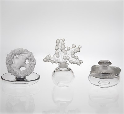 Lot 1556 - Miscellaneous Group of Three Lalique Molded...