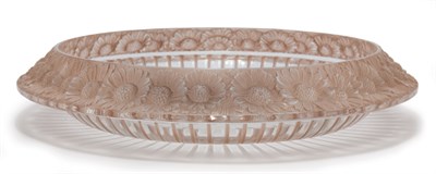 Lot 1553 - Lalique Molded Glass Marguerites Center Bowl...
