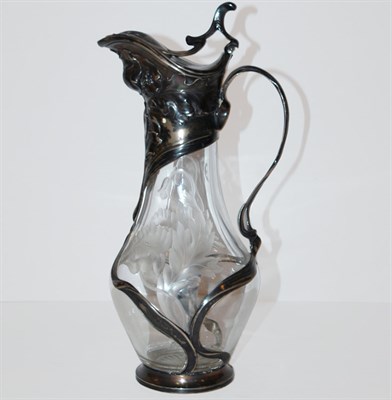 Lot 1275 - Art Nouveau Silver Mounted Wheel Engraved...
