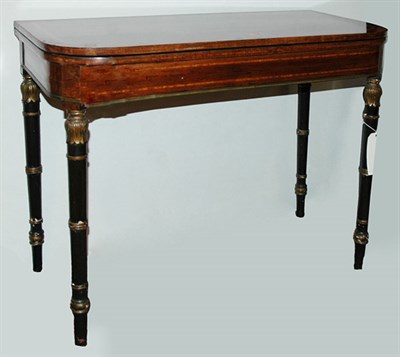 Lot 388 - Regency Painted and Parcel Gilt Rosewood Games...