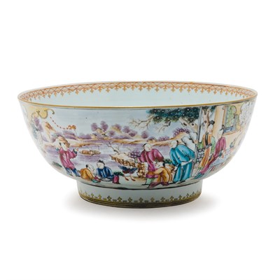 Lot 541 - Chinese Export Famille Rose Porcelain Bowl...