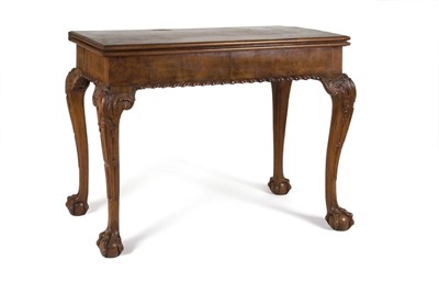 Lot 170 - George II Mahogany Concertina Action Games...