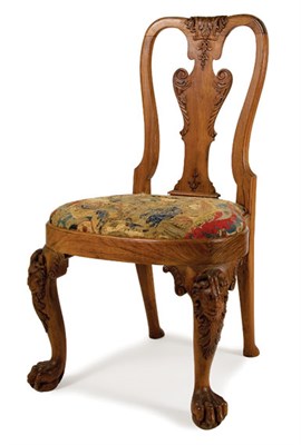 Lot 171 - Colonial George II Padouk Side Chair Mid 18th...